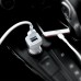 Автомобильное зарядное устройство Hoco Z23 2 USB белое + кабель USB to Lightning