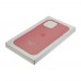 Чехол Leather Case with MagSafe для Apple iPhone 12 mini 12 розовый
