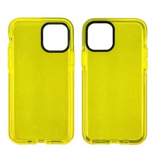 Чехол силиконовый Clear Neon для Apple iPhone 11 Pro Max цвет 12 светло-жёлтый