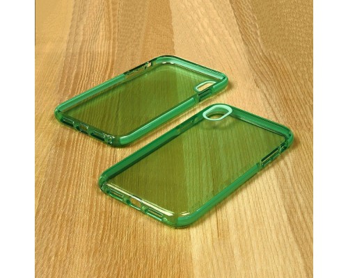 Чехол силиконовый Clear Neon для Apple iPhone Xs Max цвет 05 зелёный