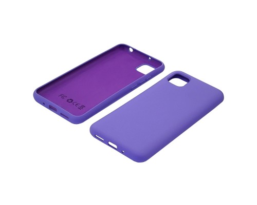 Чехол Full Nano Silicone Case для Xiaomi Redmi 9C/ Redmi 10A/ Poco C3 цвет 03 светло-фиолетовый (без отверстия для сканера отпечатка пальца)