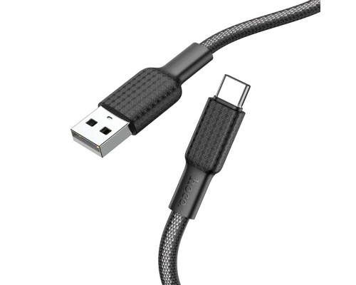 Кабель Hoco X69 USB to Type-C 1m черно-белый
