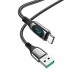 Кабель Hoco S51 с дисплеем USB to Type-C 1.2m черный