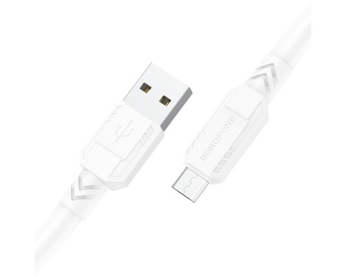 Кабель Borofone BX81 USB to MicroUSB 1m белый