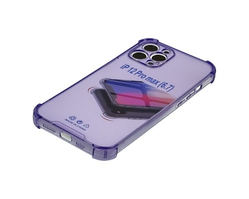 Чехол TPU shockproof angle для Apple iPhone 12 Pro Max 04 фиолетовый