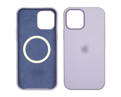 Чехол Full Silicone Case MagSafe для Apple iPhone 12/ 12 Pro 18 светло-сиреневый копия