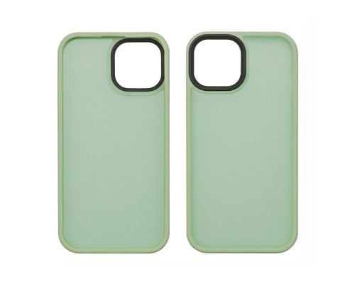 Чехол Colorful Matte Case для Apple iPhone 15 светло-зеленый Люкс