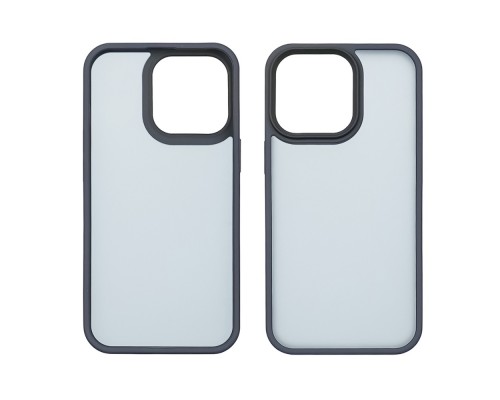 Чехол Colorful Matte Case для Apple iPhone 15 Pro Max темно-синий Люкс