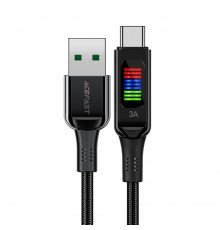 Кабель Acefast C7-04 с дисплеем USB-A to USB-C 1,2m black