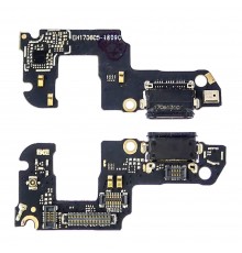 Разъём зарядки для Huawei Honor 9 (STF-L09, STF-L19) на плате с микрофоном и компонентами (USB Type-C)