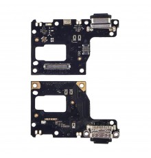 Разъём зарядки для Xiaomi Mi9 Lite/ Mi CC9 (USB Type-C) на плате с микрофоном и компонентами