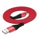 Кабель Hoco X38 USB to MicroUSB 1m красный