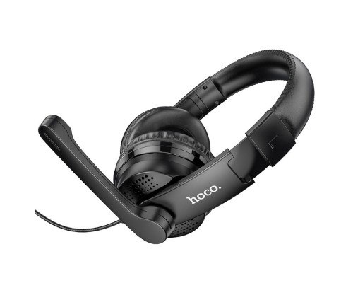 Наушники накладные игровые Hoco W103 чёрные с микрофоном