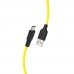Кабель Hoco X21 Plus USB to MicroUSB 1m черно-желтый