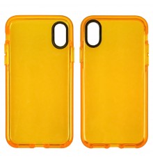 Чехол силиконовый Clear Neon для Apple iPhone Xs Max цвет 07 жёлтый