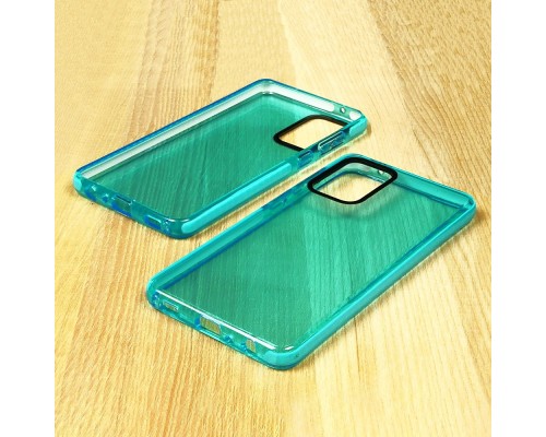 Чехол силиконовый Clear Neon для Samsung A725 A72 4G цвет 09 голубой