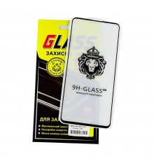Защитное стекло для Samsung A715/ A725/ M625/ F625/ A726/ M526 A71/ A72/ M62/ F62/ A73/ M5 Full Glue Lion (0.3 мм, 2.5D, чёрное)