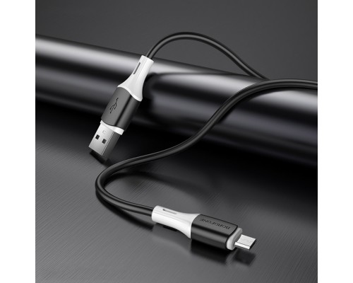 Кабель Borofone BX79 USB to MicroUSB 1m черный