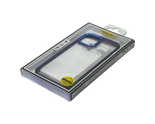Чехол Aluminum Camera Frame для Apple iPhone 12/ 12 Pro color 03 тёмно-синий