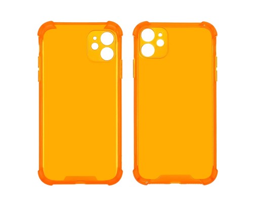 Чехол TPU shockproof angle для Apple iPhone 12 11 оранжевый