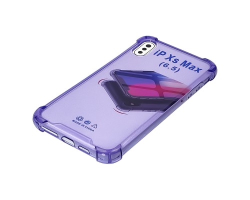 Чехол TPU shockproof angle для Apple iPhone Xs Max 04 фиолетовый