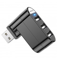 Мультиадаптер хаб Borofone DH3 3в1 USB to 3 USB 2.0 (F)
