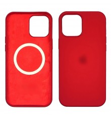 Чехол Full Silicone Case MagSafe для Apple iPhone 12 Pro Max 14 кораллово-розовый копия