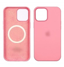 Чехол Full Silicone Case MagSafe для Apple iPhone 12/ 12 Pro 19 розовый копия