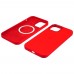 Чехол Full Silicone Case MagSafe для Apple iPhone 12/ 12 Pro 08 тёмно-красный копия