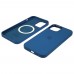 Чехол Full Silicone Case MagSafe для Apple iPhone 12 mini 11 синий копия