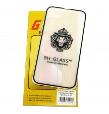 Защитное стекло для Apple iPhone 13 Pro Max/ 14 Plus Full Glue Lion (0.3 мм, 2.5D, чёрное)