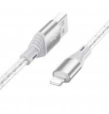 Кабель Borofone BX96 USB to Lightning 1m серый