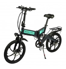 Электровелосипед ZM TigerVolt 20, титановый металлик, колеса 20", 7-скоростной, моторколесо 350W, акк 36V 7,5Ah (270Wh)
