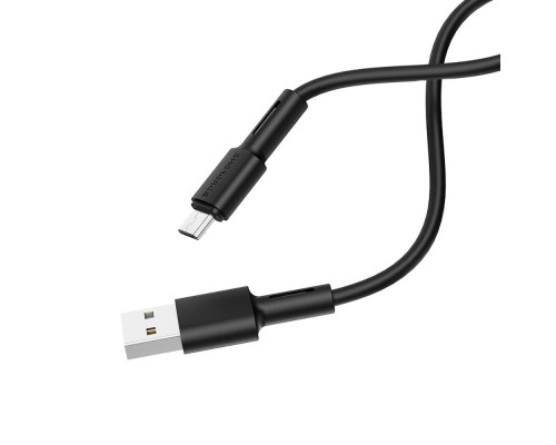 Кабель Borofone BX31 USB to MicroUSB 1m черный
