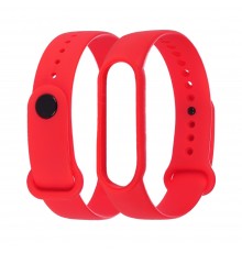 Ремешок силиконовый для Xiaomi Mi Band 5/ 6 цвет 08 красный