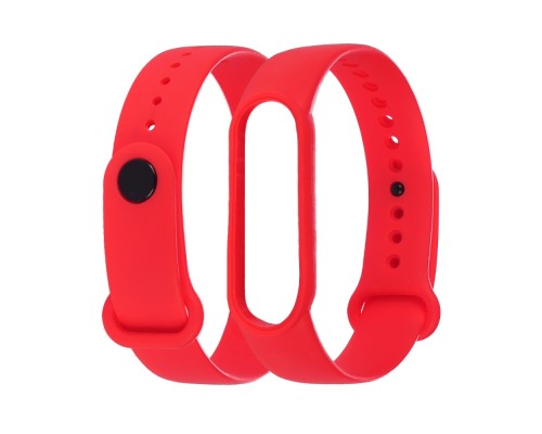 Ремешок силиконовый для Xiaomi Mi Band 5/ 6 цвет 08 красный
