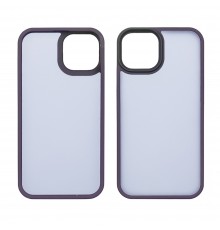 Чехол Сolor Protective Frame для Apple 14 Max темно-фиолетовый Люкс