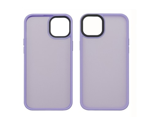 Чехол Colorful Matte Case для Apple iPhone 15 светло-фиолетовый Люкс
