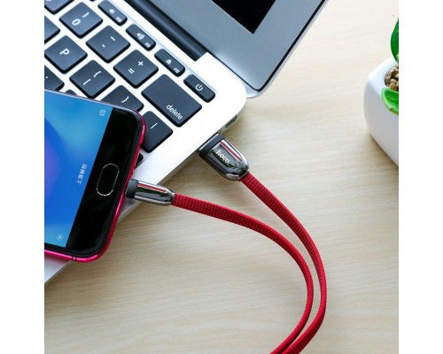 Кабель Hoco U74 USB to MicroUSB 1.2m красный