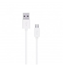 USB кабель для i9500 с удлинённым коннектором Micro 1A 1m белый