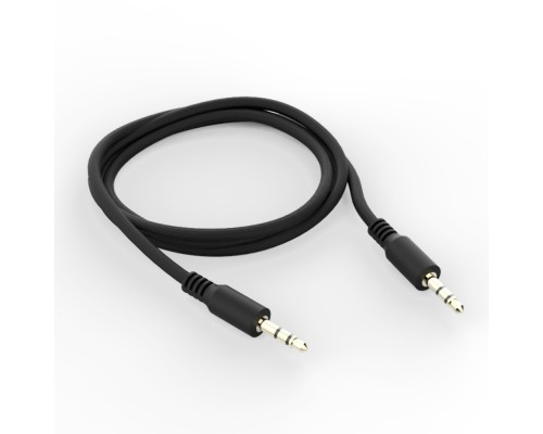 AUX кабель TRS 3.5 - TRS 3.5 (B Class) 1m черный