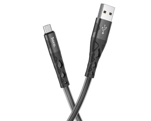 Кабель Hoco U105 USB to MicroUSB 1.2m черный