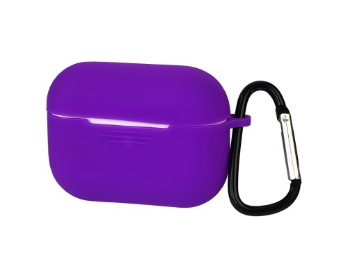 Чехол силиконовый с карабином для Apple AirPods Pro цвет 10 фиолетовый