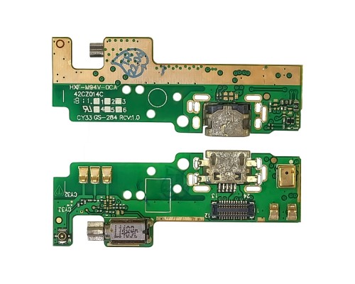 Разъём зарядки для Sony Xperia E5 F3311/F3313 на плате с микрофоном и компонентами
