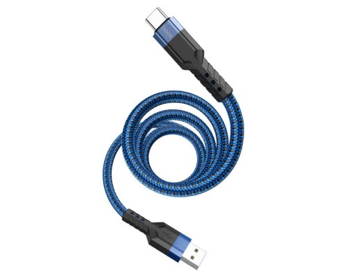 Кабель Hoco U110 USB to Type-C 1.2m синий