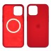Чехол Full Silicone Case MagSafe для Apple iPhone 12 mini 14 кораллово-розовый копия