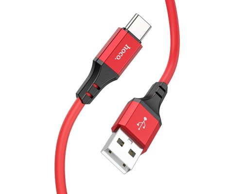 Кабель Hoco X86 USB to Type-C 1m красный
