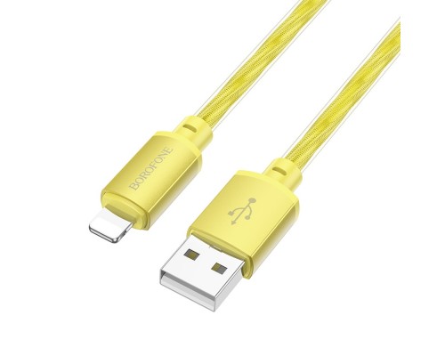 Кабель Borofone BX95 USB to Lightning 1m золотистый