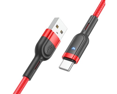 Кабель Hoco U117 USB to Type-C 1.2m красный
