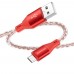 Кабель Borofone BX96 USB to MicroUSB 1m красный